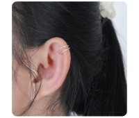 Double Hearts Dual Ring Ear Cuff EC-203